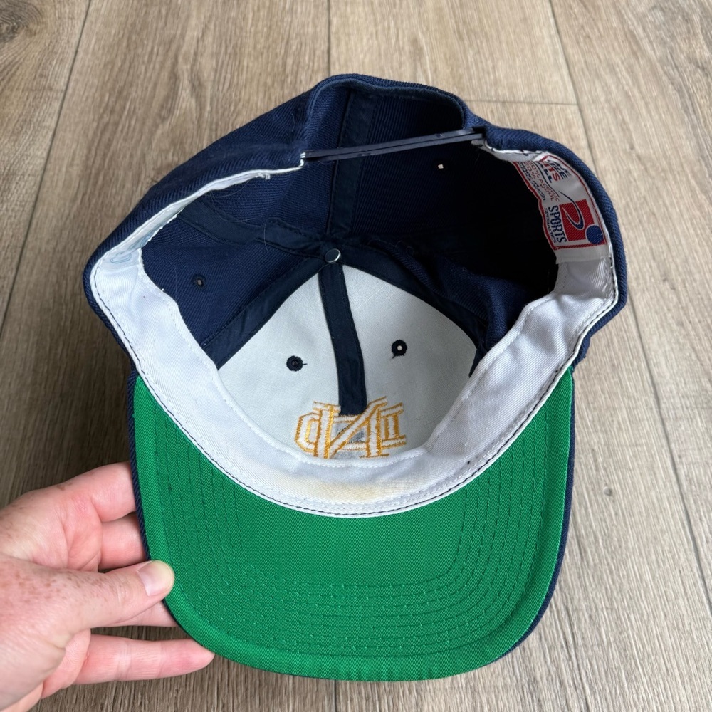 Sports Specialties vintage wool blend Notre Dame Fightin Irish SnapBack hat blue - Picture 9 of 11